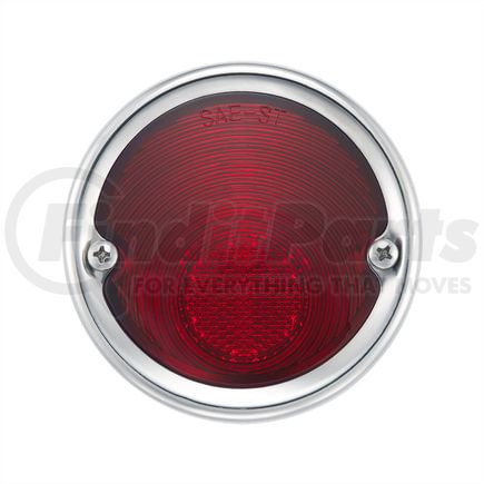 C555911 by UNITED PACIFIC - Tail Light - with Stainless Steel Housing, for 1955-1959 Chevy Truck