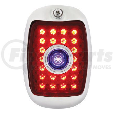 C7031RRBD by UNITED PACIFIC - Tail Light - RH, 23 LED, with Black Housing and Blue Dot, for 1940-1953 Chevy/GMC Truck