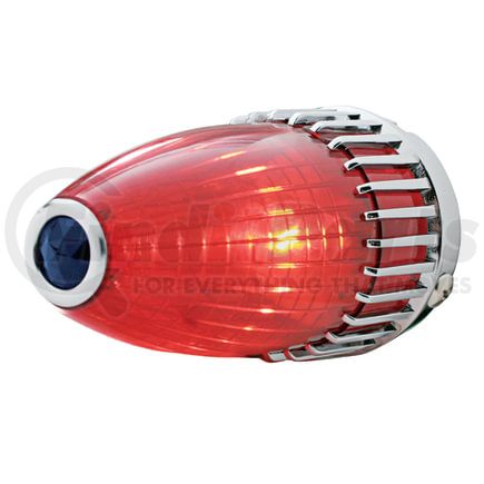 C8007-1 by UNITED PACIFIC - Tail Light - Incandescent, Chrome Housing, Red Lens, Blue Dot, for 1959 Cadillac