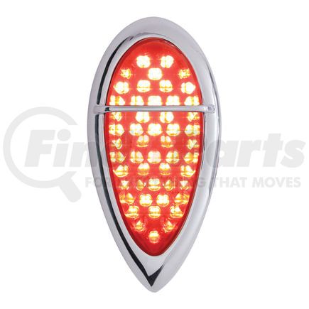 FTL383903ZR by UNITED PACIFIC - Tail Light - 51 LED, with Flush Mount "Baby Zephyr" Style Bezel, for 1938-1939 Ford Car