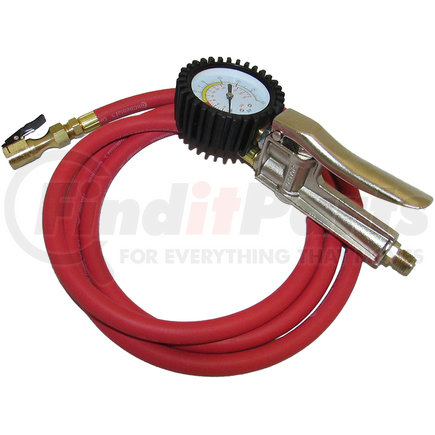 I-520 by HALTEC - Inflator Gauge - Air Master Dial Gauge Inflator, 16" Hose, N-1200 Air Chuck