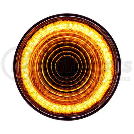 36653 by UNITED PACIFIC - Turn Signal Light - 24 LED 4" Mirage, Amber LED/Amber Lens