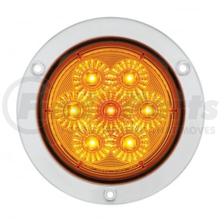 36915 by UNITED PACIFIC - Turn Signal Light - 7 LED 4" Deep Dish, Amber LED/Amber Lens