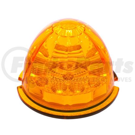 39349 by UNITED PACIFIC - Truck Cab Light - 17 LED Reflector Watermelon, Amber LED/Amber Lens