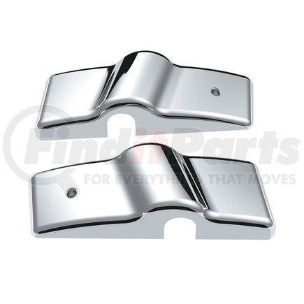 42036 by UNITED PACIFIC - Mirror Post Cover Set - Chrome, Plastic, Bottom, for 1996-2010 Freightliner Century