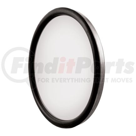 60024 by UNITED PACIFIC - Door Blind Spot Mirror - Convex, 8.5", Stainless Steel, 320R, with Centered Mounting Stud