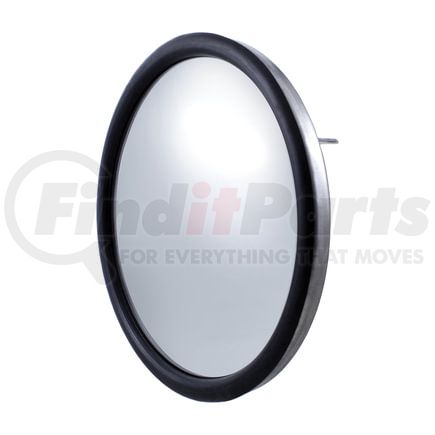 60048 by UNITED PACIFIC - Door Blind Spot Mirror - 8.5", Chrome, Convex, with Centered Mounting Stud
