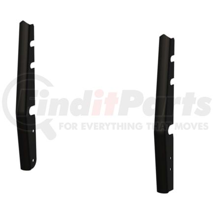 208516R by RETRAC MIRROR - Black Steel 2" Tubular Grille Guard Upright Package