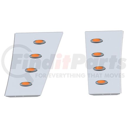 10682564 by PANELITE - HOOD EXTENSION PANEL PAIR PB 389 SH '18+ WIDE REPLACEMENT W/M5 AMBER LED (4)