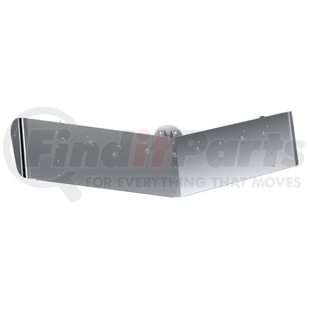 10731900 by PANELITE - VISOR-PB 579 ULTRALOFT '18+ W/ 3/4" RD AMBER CLEAR (9) OEM REPLACEMENT