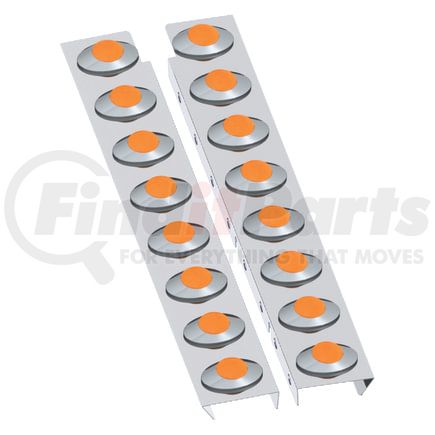 10742305 by PANELITE - AIR CLEANER LITE BAR PAIR PB '87+ STANDARD FRONT W/M3 AMBER LED (8) (26.00/5.07)