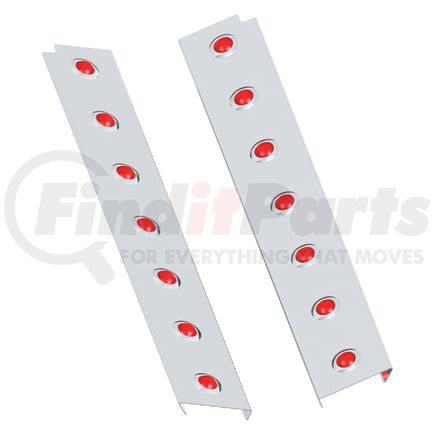 10742918 by PANELITE - AIR CLEANER LITE BAR PAIR PB 367 SFA/389 LH/SH REAR STD W/ 3/4" RD RED LED (7)