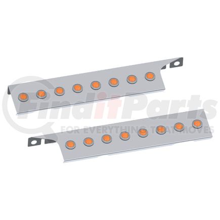 10742922 by PANELITE - AIR CLEANER LITE BAR PAIR PB 367 SBA FRONT W/ 3/4" RD AMBER LED (8)