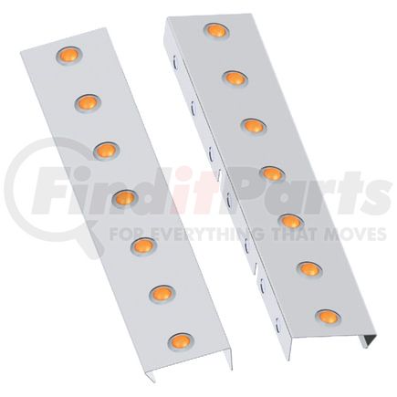 10742916 by PANELITE - AIR CLEANER LITE BAR PAIR PB 367SFA/389 LH/SH  FRONT W/ 3/4" RD AMBER LED (7)