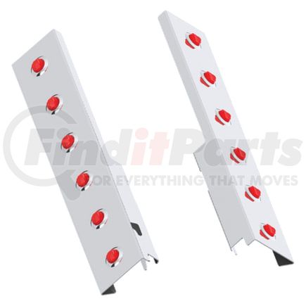 10742926 by PANELITE - AIR CLEANER LITE BAR PAIR PB 379 13" DONALDSON REAR W/ 3/4" RD RED LED (6)