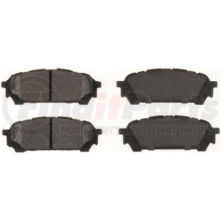 D1004CT by BENDIX - CT-3 Ceramic Rear Disc Brake Pads