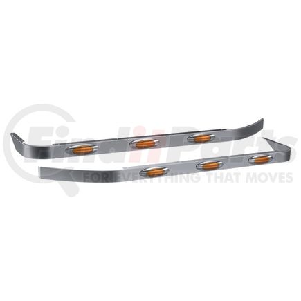 10982123 by PANELITE - SLEEPER SKIRT PAIR PB 567/579 UNDERBODY EXH 58" LONG 2.5" W W/M1 AMBER LED (3)