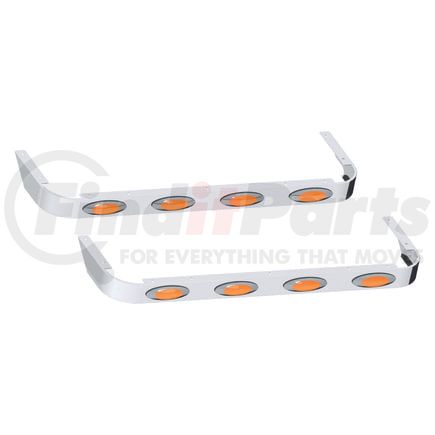 10982183 by PANELITE - SLEEPER SKIRT PAIR PB 389 '18+ 58" LONG 3" WIDE W/M1 AMBER LED (4)