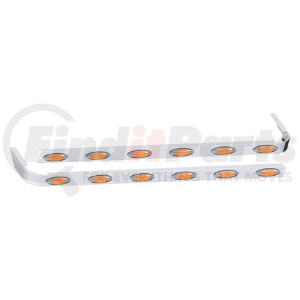 10982187 by PANELITE - SLEEPER SKIRT PAIR PB 389 '18+ 78" LONG 3" WIDE W/M1 AMBER LED (6)