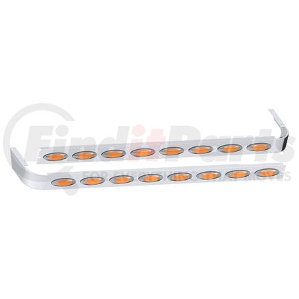 10982253 by PANELITE - SLEEPER SKIRT PAIR PB 389 LH '18+ 78" LONG 4" WIDE W/M1 AMBER LED (8)