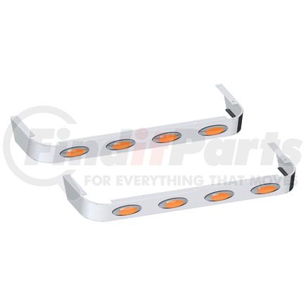 10982255 by PANELITE - SLEEPER SKIRT PAIR PB 58" (48") LONG, 4" WIDE W/M1 AMBER LED (4)