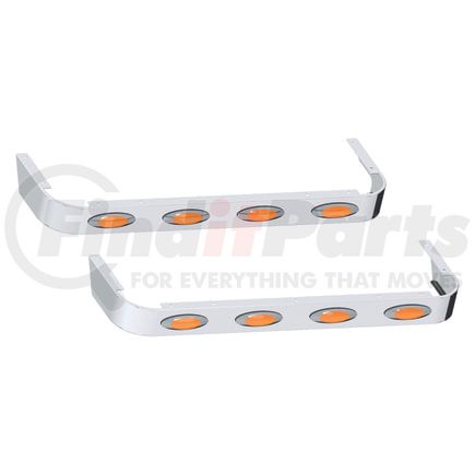 10982247 by PANELITE - SLEEPER SKIRT PAIR PB 389 LH '18+ 58" LONG 4" WIDE W/M1 AMBER LED (4)