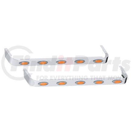 10982249 by PANELITE - SLEEPER SKIRT PAIR PB 389 LH '18+ 72" LONG 4" WIDE W/M1 AMBER LED (5)