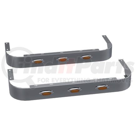 10982507 by PANELITE - SLEEPER SKIRT PAIR PB 389 SH '18+ 44" LONG 4" WIDE W/M5 AMBER LED (3)