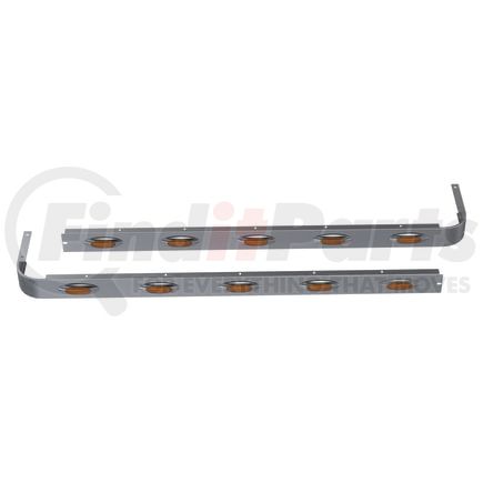 10982261 by PANELITE - SLEEPER SKIRT PAIR PB 389 SH '18+ 78" LONG 4" WIDE W/M1 AMBER LED (5)