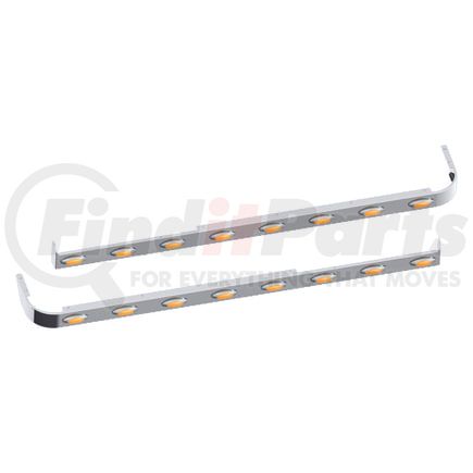 10982574 by PANELITE - SLEEPER SKIRT PAIR PB 579 58" LONG WEXT CAB EXH 3" WIDE W/M5 AMBER LED (8)