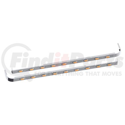 10982568 by PANELITE - SLEEPER SKIRT PAIR PB 579 CAB EXH 72" LONG W/EXT 3" WIDE W/M5 AMBER LED (9)