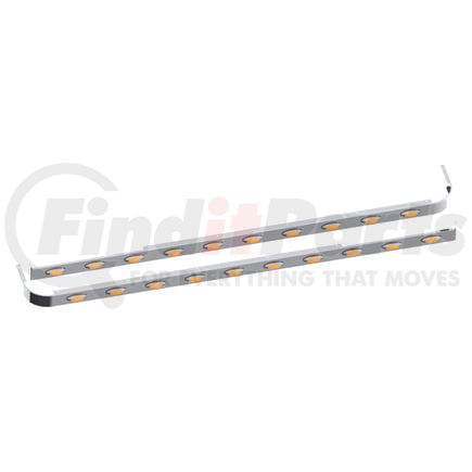 10982570 by PANELITE - SLEEPER SKIRT PAIR PB 579 CAB EXH 80" LONG W/EXT 3" WIDE W/M5 AMBER LED (10)