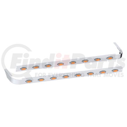 10982584 by PANELITE - SLEEPER SKIRT PAIR PB 389 '18+ 78" LONG 3" WIDE W/M5 AMBER LED (8)