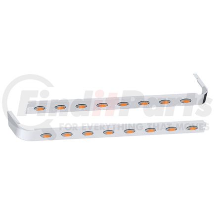 10982590 by PANELITE - SLEEPER SKIRT PAIR PB 389 LH '18+ 78" LONG 4" WIDE W/M5 AMBER LED (8)