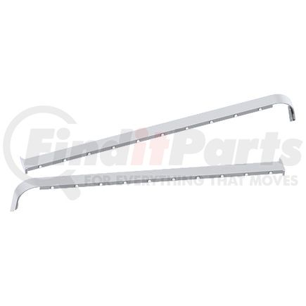 10982934 by PANELITE - SLEEPER SKIRT PAIR PB 579 58" LONG W/EXT CAB EXH, W/ 3/4" RD CLEAR UNDERLIT (10)