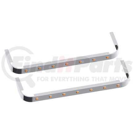 10982937 by PANELITE - SLEEPER SKIRT PAIR PB 48" LONG W/ 3/4" RD AMBER LED (7)