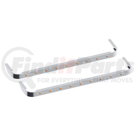 10982939 by PANELITE - SLEEPER SKIRT PAIR PB 63" LONG 3" WIDE W/ 3/4" RD AMBER LED (9)