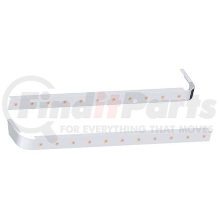 10982950 by PANELITE - SLEEPER SKIRT PAIR PB 389 LH '18+ 78" LONG 4" WIDE W/ 3/4" RD AMBER LED (11)