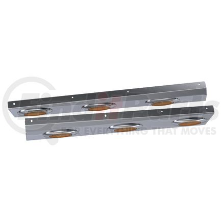 10992138 by PANELITE - ELITE CAB SKIRT PAIR PB 389 SH '18+ 4" WIDE W/M1 AMBER LED (3)