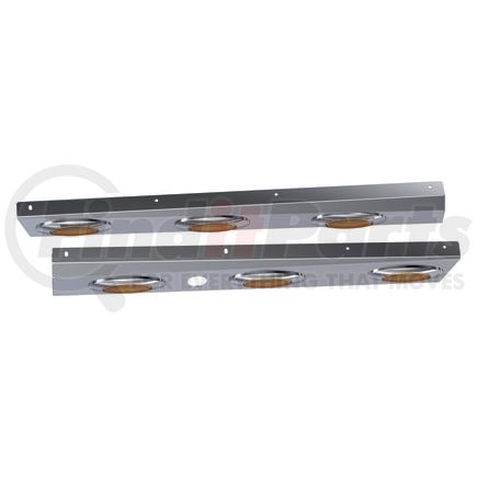 10992140 by PANELITE - ELITE CAB SKIRT PAIR PB 389 SH 2018+ 4" WIDE W/M1 AMBER LED (3) W/BH