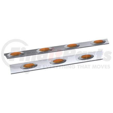 10992152 by PANELITE - CAB SKIRT PAIR PB 389 LH '18+ USE W/10655000 4" WIDE W/M1 AMBER LED (3/4)