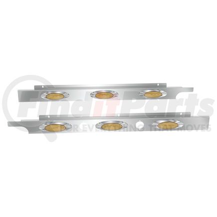 10992207 by PANELITE - CAB SKIRT PAIR PB 567 SBA/579 LH 3" WIDE W/M1 AMBER LED (3) 12" SPACING W/2 BH