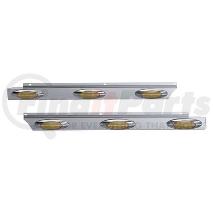 10992249 by PANELITE - CAB PANEL PAIR PB 579 ULTRALOFT SHORT HOOD 2.5" WIDE (3) M1 LEDS SS