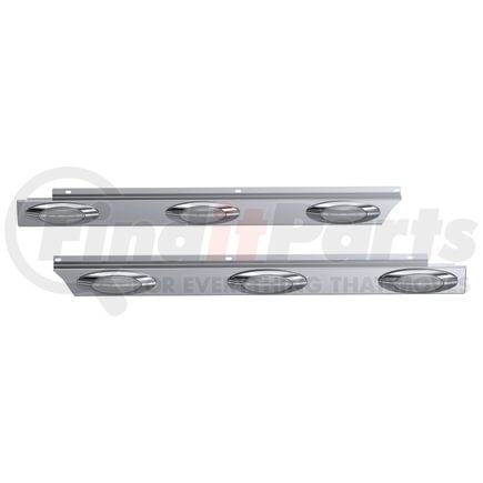 10992250 by PANELITE - CAB PANEL PAIR PB 579 ULTRALOFT SHORT HOOD 2.5" WIDE (3) M1 CLEAR LEDS SS