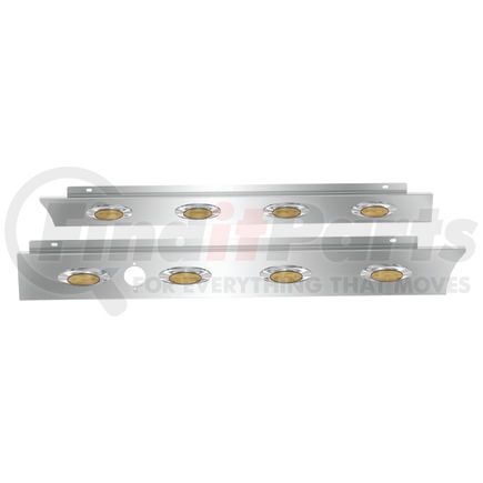 10992501 by PANELITE - CAB SKIRT PR PB 567 SFA '18+ DAYCAB CME 4"/2.75" WIDE W/M5 AMBER LED (4) W/BH