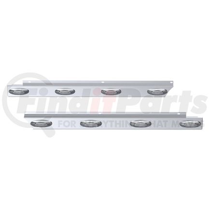 10992685 by PANELITE - CAB PANEL PAIR PB 579 ULTRALOFT SHORT HOOD 2.5" WIDE (4) M5 CLEAR LEDS SS