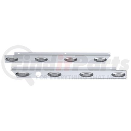 10992687 by PANELITE - CAB PANEL PAIR PB 579 ULTRALOFT SHORT HOOD 2.5" WIDE (4) M5 CLEAR LEDS W/BH SS