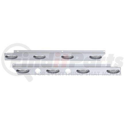 10992689 by PANELITE - CAB PANEL PAIR PB 579 ULTRALOFT SHORT HOOD 2.5" WIDE (4) M5 CLEAR LEDS W/2BH SS