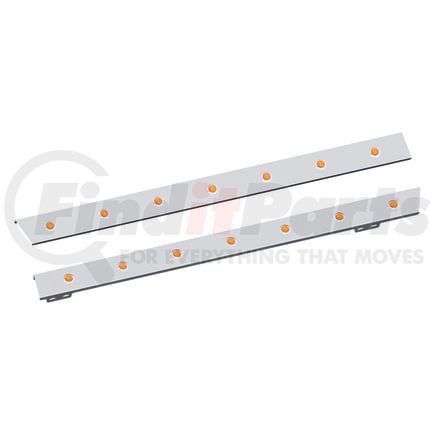10992968 by PANELITE - CAB SKIRT PAIR PB 379/388/389 '07+ FOR USE W/OEM COWL W/ 3/4" RD AMBER LED (7)