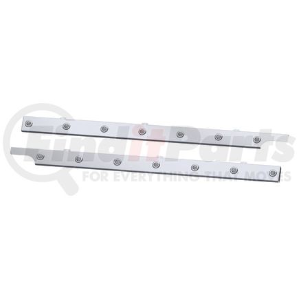 10992963 by PANELITE - CAB SKIRT PB 579 LH/567 SBA UNDERBODY EXH 2.5" W W/ 3/4" RD AMBER CLEAR LED (7)